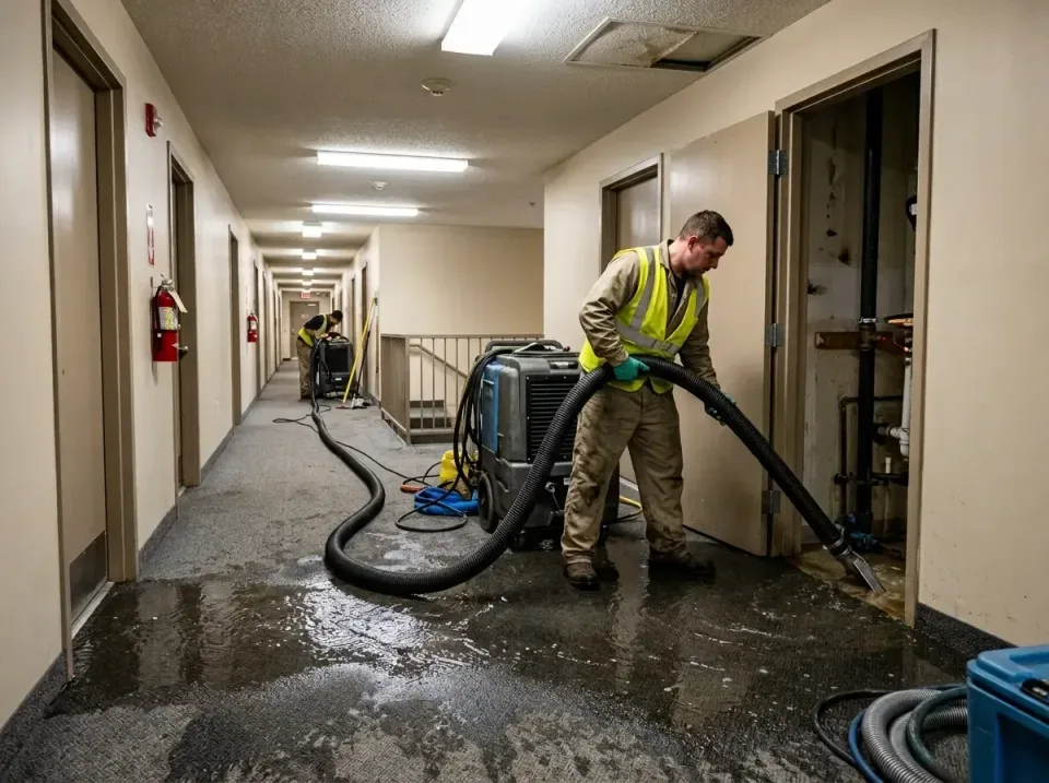 multi-unit-apartment-hallway-f-005 — frequently asked questions, Emergency Burst Pipe Water Extraction & Removal in Fort Leo…